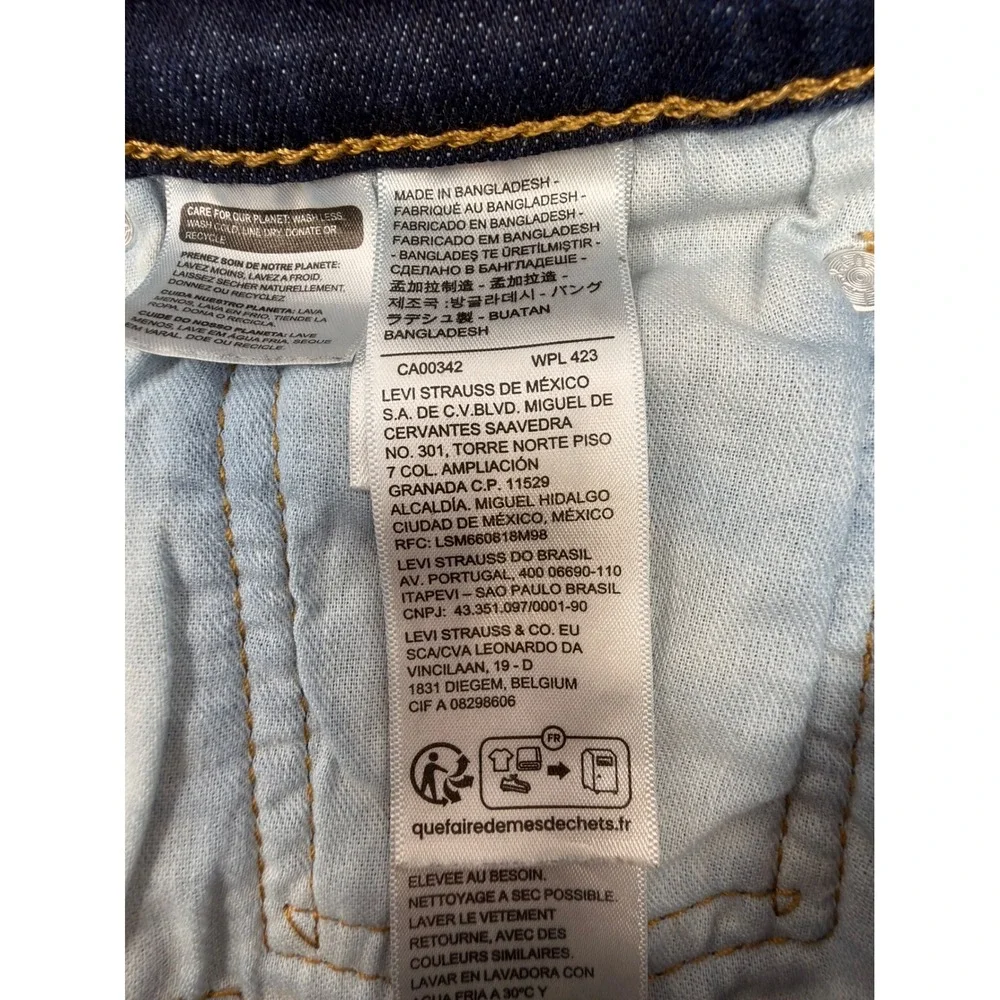 Levi's 502 Taper Fit Men's Jeans W32 L32 Dark Wash Denim Stretch 29507-3237‎